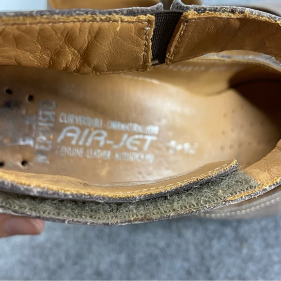 Mephisto Gorgeous Grey/Tan Leather Ballet Mary Jane Style Flats Women’s Size 7.5 - Picture 5 of 11